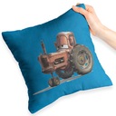 MODRÝ VANKÚŠ PRE FANOUŠKU AKO DARČEK TRACTORS TRAKTOR + TEXT ZADARMO