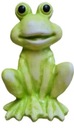 Veľká zelená figúrka záhradnej žaby