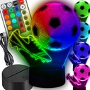 Futbalové nočné svetlo Futbalové kopačky pre deti Futbalový prehrávač 3D LED RGB farieb diaľkový ovládač