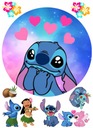 LILO A STICH CIRCLE CHARACTERS cukrotlač A4 oblátka na torte
