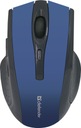 Bezdrôtová ergonomická optická myš modrá