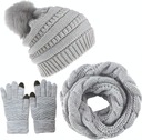 DÁMSKY ZIMNÝ SET SET DÁMSKA ZIMNÁ ČIAPKA, ŠÁLKA, SUKŇA, RUKAVICE