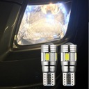 Red Style 2ks T10 W5W Interiér Xenon White Ni