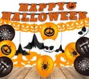 SÚPRAVA HALLOWEENSKÝCH DEKORÁCIÍ BALÓNKY PÁRTY OZDOBY