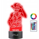 3D LED nočná lampa 7 Monkey D. Luffy One Piece