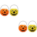 2x Jackolantern Bucket Halloween Pumpkin Bucket