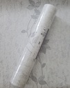 Tapeta na stenu listy, strieborné trblietky, 3724-01