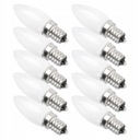 10ks Mini E12 svietnikové LED žiarovky 1,5W AC