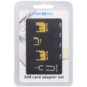 Adaptér karty SIM 3 adaptéry 1 Pin SIM karta
