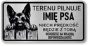 Pozor psov znak - nemecký ovčiak