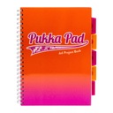 Kruhový zápisník PUKKA PAD FUSION A4, oranžový