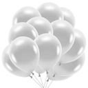 EKO balóny, strieborná metalíza, 26 cm, 100 ks, ekologické, biologicky odbúrateľné
