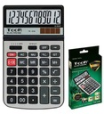 Kancelársky kalkulátor 12-miestny Toor TR-1216 solar + batéria 186x112x29mm