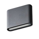 GARTO LED 8W neutrálne fasádne svietidlo Graphite