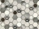 Umývateľné tapety šesťuholníky sivé sivé šesťuholníky