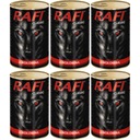 RAFI krmivo pre psov hovädzie mäso 6x1240g