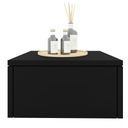 Nočný stolík Vanessa BLACK, izbička, 30 cm, čierny