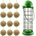 12x ZIMNÉ POTRAVINY POTRAVINY TUK GULIČKY DIVÉ VTÁKY Sýkorky + KRMÍTKO
