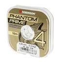 Splietaná šnúra Phantom Prime X4 0,10mm 10m tmavozelená.