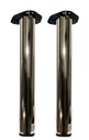 2x Nábytková noha pre stolovú dosku Kovová úprava 710 mm Chróm