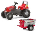 Veľký traktor Rolly Toys MAX s pedálmi Príves