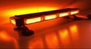 Oranžový výstražný svetelný LED maják 12-24V