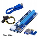 Riser rev 006C USB 3.0 PCI-E 1x-16x 6PIN SATA