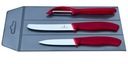 Victorinox sada 3 červených nožov