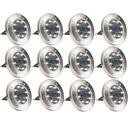 SOLAR GROUND lampy Disk Light 12 KS Súprava