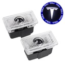 2 LED uvítacie svetlá Tesla modrej farby