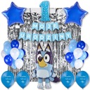 Bluey Blue Dog Balóniky Set 1. narodeniny Banner