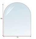 TEPRENÉ sklo Pohár na KRB Podstavec 80x70cm