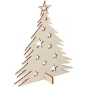 Drevený vianočný stromček, DEKOR decoupage VIANOČNÝ STOJAN