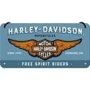 Nostalgický umelecký kovový prívesok Harley-Davidson