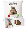 Súprava hrnček + vankúš CAPYBARA je darček