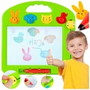 MANUÁLNY NÁVRH FAREBNÁ MAGNETICKÁ TABUĽKA VEĽKÁ XXL 4x PEČIATKY + stylus