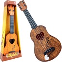 KLASICKÁ GUITARA UKULELE NÁSTROJE NÁUČNÉ STRUNY VEĽKÉ 43CM PRE DETI