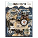 Scrapbooking Paper Set dodatkov s výrezmi miniate garáže a