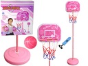 Detská basketbalová basketbalová lopta ružová 170 cm