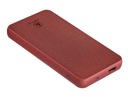 HAMA Fabric Powerbanka 10000 mAh USB-A USB-C RED