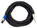 Reproduktorový kábel Speakon - Jack 6,3 mm 10m