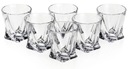Poháre na vodku Bohemia Quadro crystal 55ml