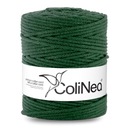 Colinea String sa prepletala pre makramu 100% bavlnu, 5 mm 200 metrov, topánka. zelený