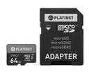 Pamäťová karta Platinet microSDXC 64GB + adaptér