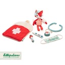 LILLIPUTIENS Lekárska taška s plyšovou hračkou a 6 doplnkami