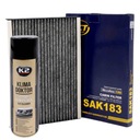 Uhlíkový kabínový filter SCT SAK183 + Klima Doktor K2