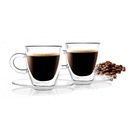 Termálne sklenené šálky na espresso 50 ml VIALLI