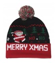 VIANOČNÁ ZIMNÁ ČIAPKA S LED MERRY XMAS