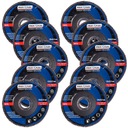 10 BRÚSNYCH KOTÚČOV NA DREVO/KOV 125 mm P80 KLAPKA BRÚSNY KOTOUČ