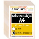 Preglejka preglejky s laserovým gravírovaním dekorácií 8 mm A4 x 10 kusov